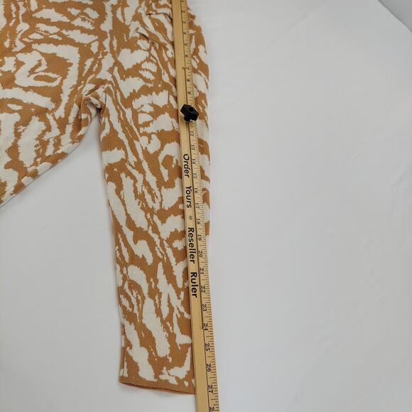 Nine West Animal Print Cropped Cardigan Puffed Sleeves Women’s XL NEW - Picture 5 of 5